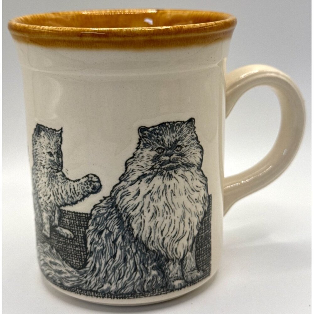 Vintage Biltons Persian Cat Stoneware Coffee Mug Coloroll England